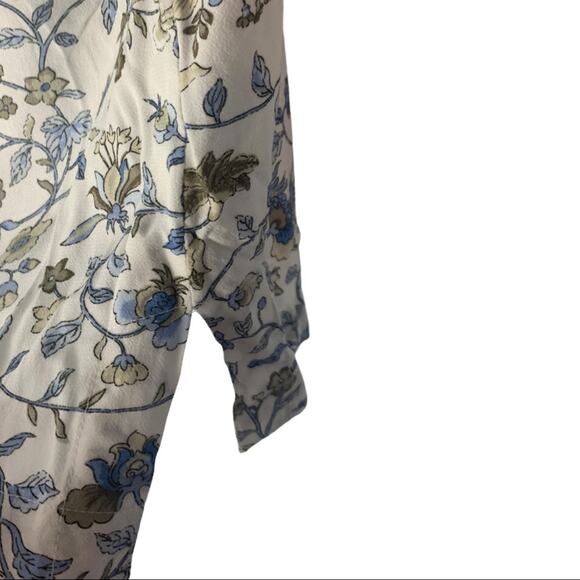 LOFT the drop multicolor dawn floral print blouse, NWT - Picture 4 of 5